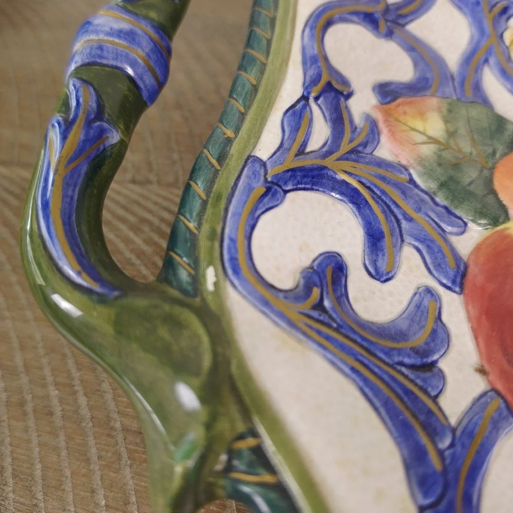 Fitz and Floyd Florentine Fruit Large Serving Platter Wall Decor